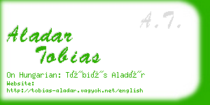 aladar tobias business card